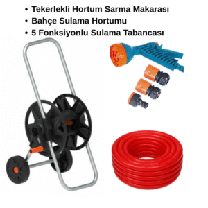 arabalı hortum sarma makarası